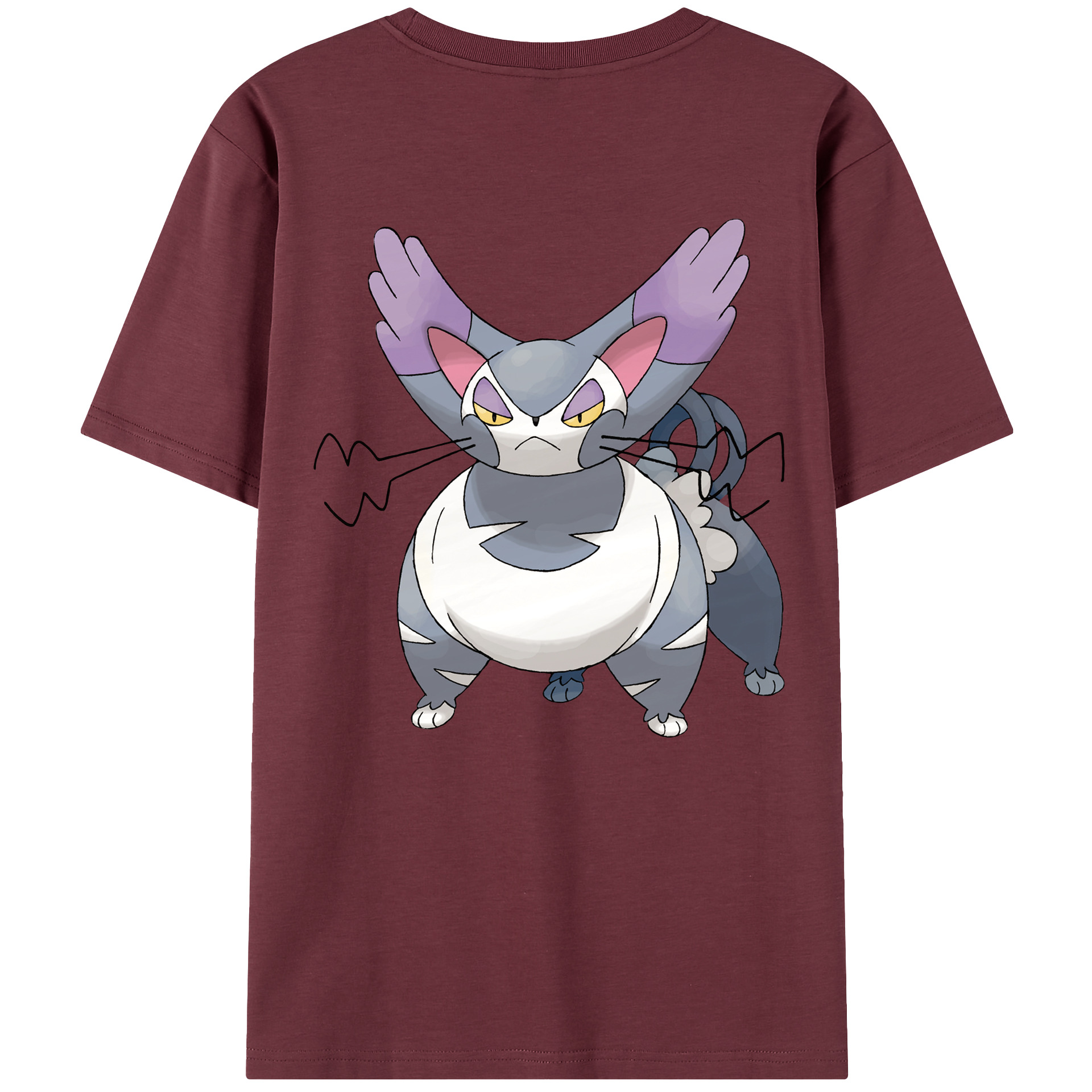（画像用） ポケットモンスター Pokémon 綿100％半袖Tシャツ（背面プリント）